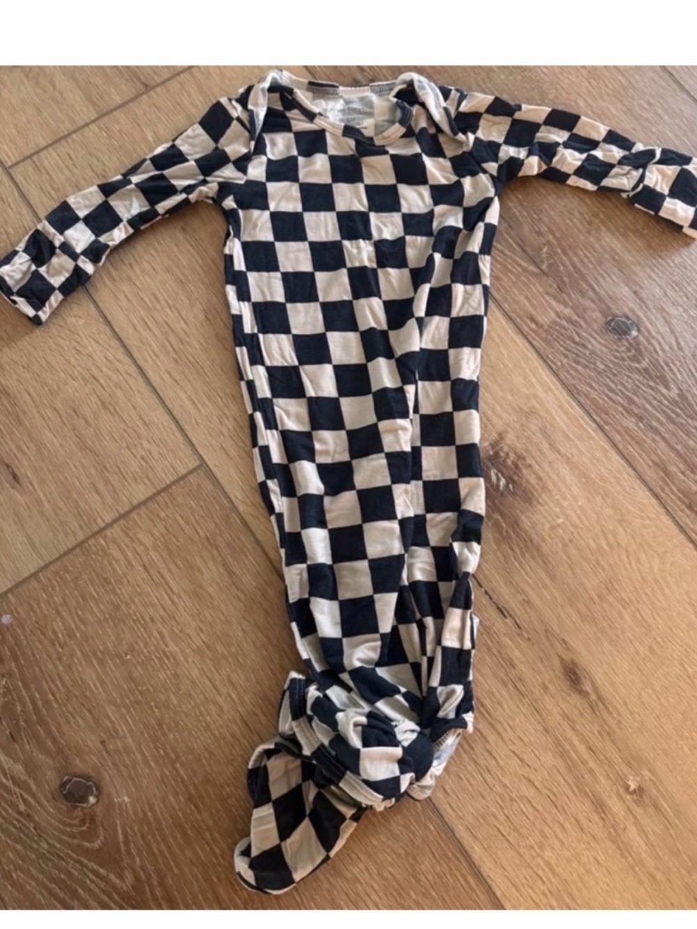 Forever French checkered knotted gown